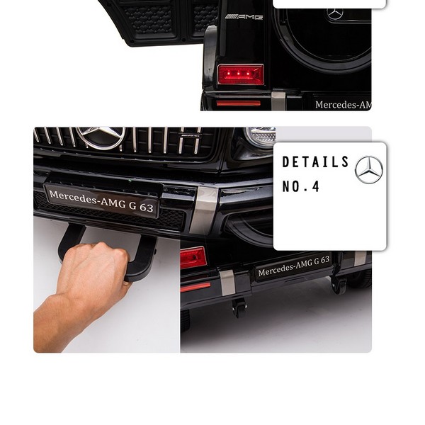 Продукт Акумулаторен джип Mercedes Benz G63 Licensed 4X4 , с меки гуми и кожена седалка - 0 - BG Hlapeta